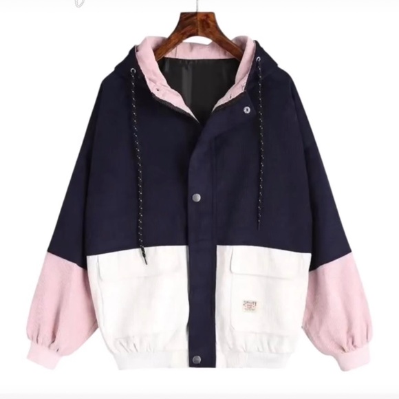 urban duality Jackets & Blazers - Y2K Vintage Duality corduroy color block  jacket